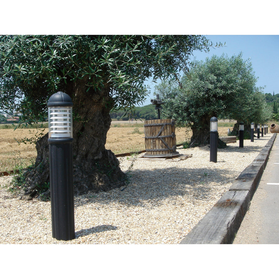 Borne extérieure Sauro IP55, noir, H 110 cm, E27