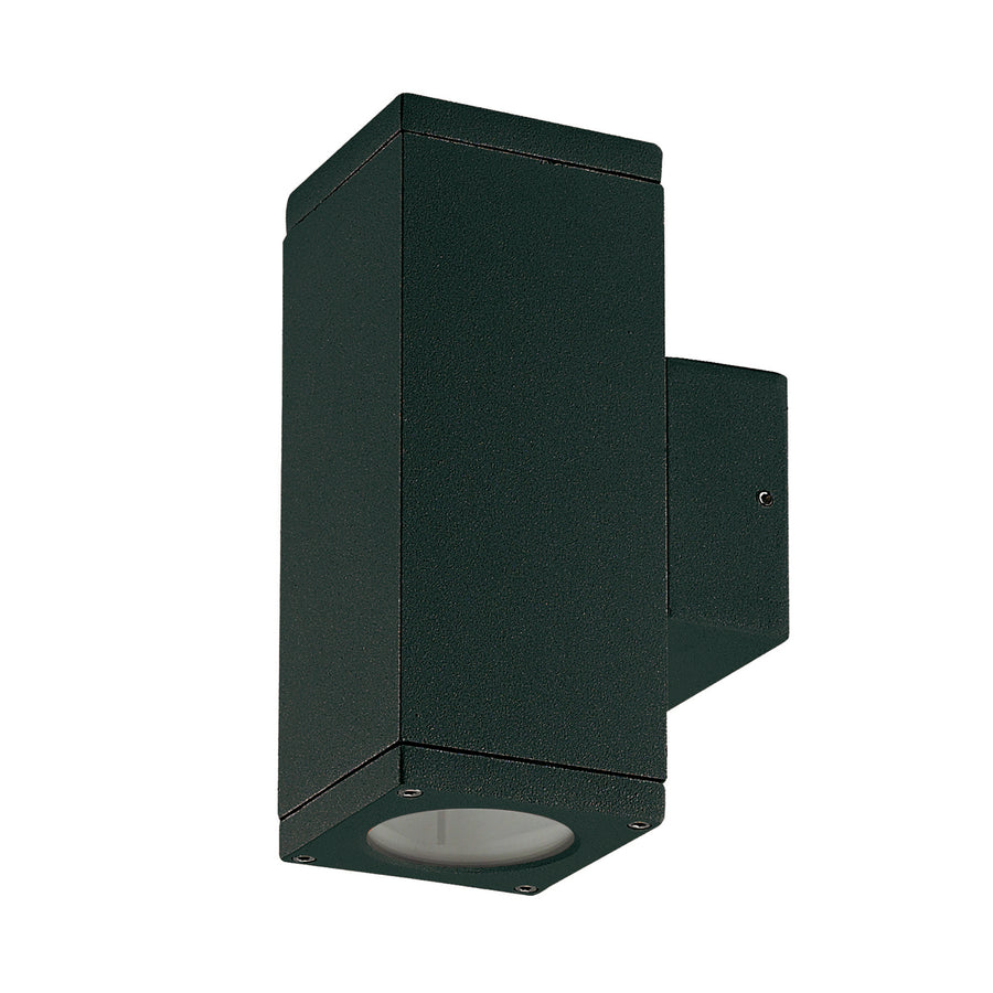 Applique extérieure CUB 2 lumières up-down IP54, H 17,1 cm