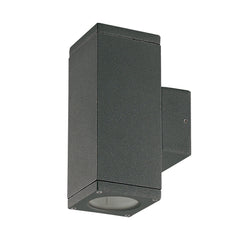 Applique extérieure CUB 2 lumières up-down IP54, H 17,1 cm