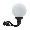Applique extérieure Indura Globo IP65, noir, H 64 cm