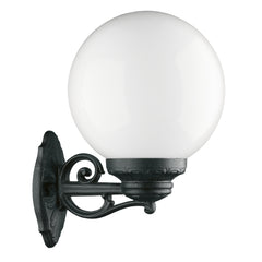 Applique extérieure Indura Globo IP65, noir, H 36 cm