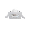 Spot encastrable Inel carré IP65, LED intégrée, variable