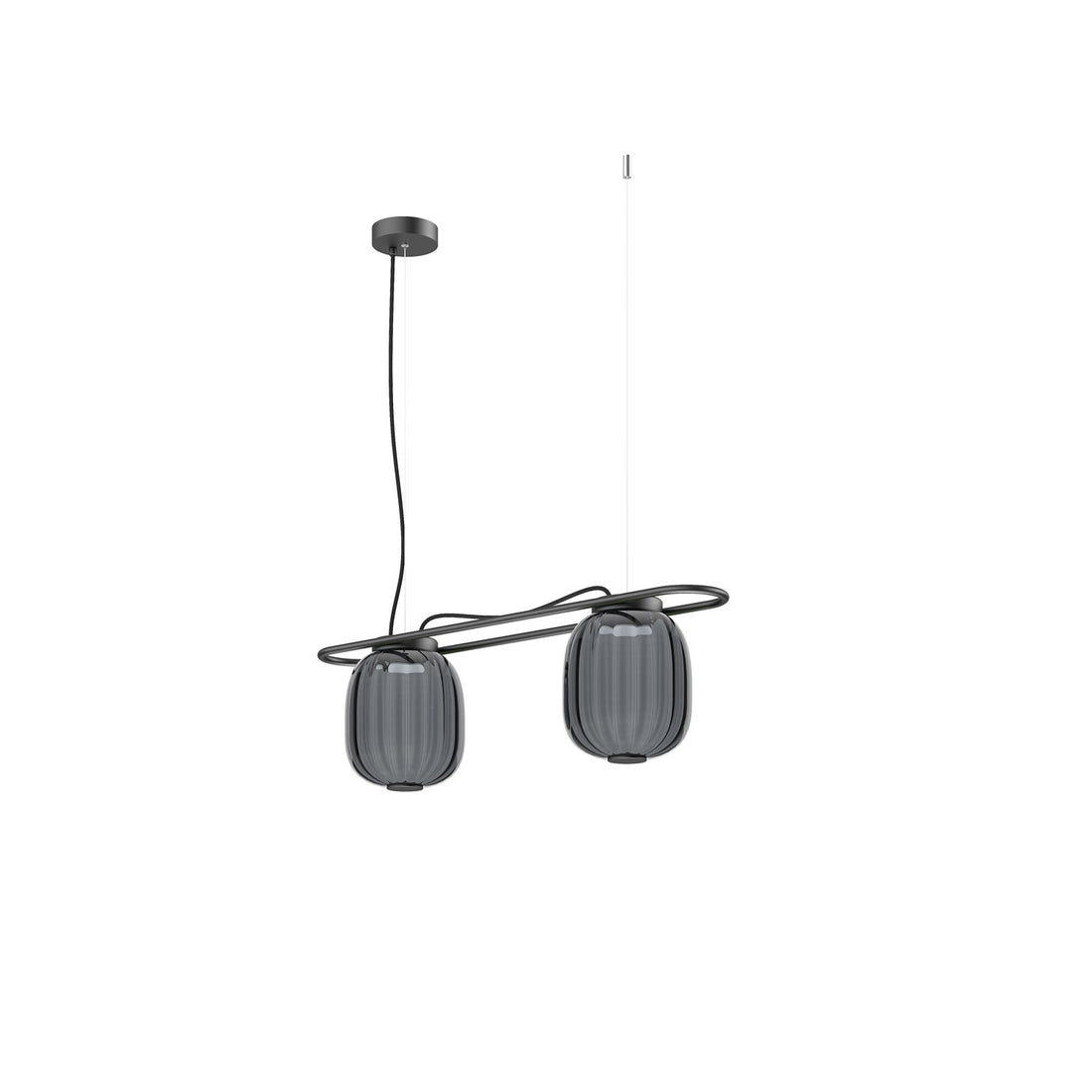 Suspension Krista 2 lumières, H 24,5 cm
