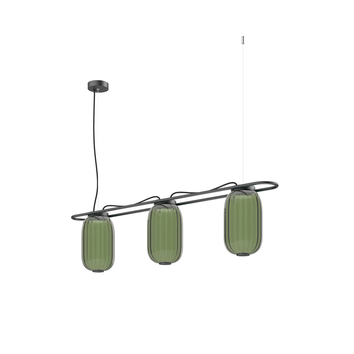Suspension Krista 3 lumières, H 30 cm