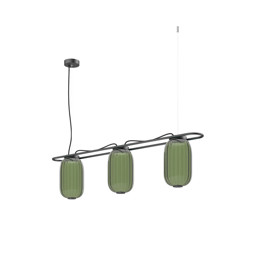 Suspension Krista 3 lumières, H 30 cm