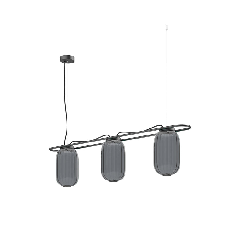 Suspension Krista 3 lumières, H 30 cm