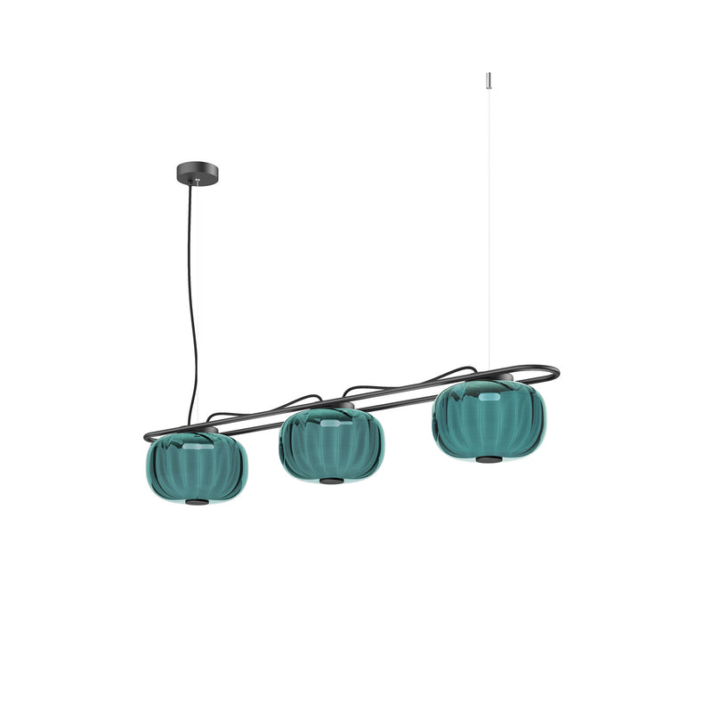 Suspension Krista 3 lumières, H 19 cm