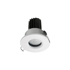 Spot encastrable Palma rond IP65, LED intégrée, finition blanche