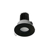Spot encastrable Palma rond IP65, LED intégrée, variable 1-10 V, finition noire