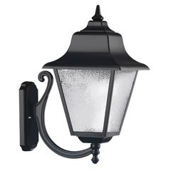 Applique extérieure ROB modèle moyen IP43, verre gelé noir