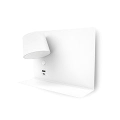 Applique murale Serene liseuse USB, blanc