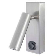 Applique murale Toscana liseuse, nickel satin