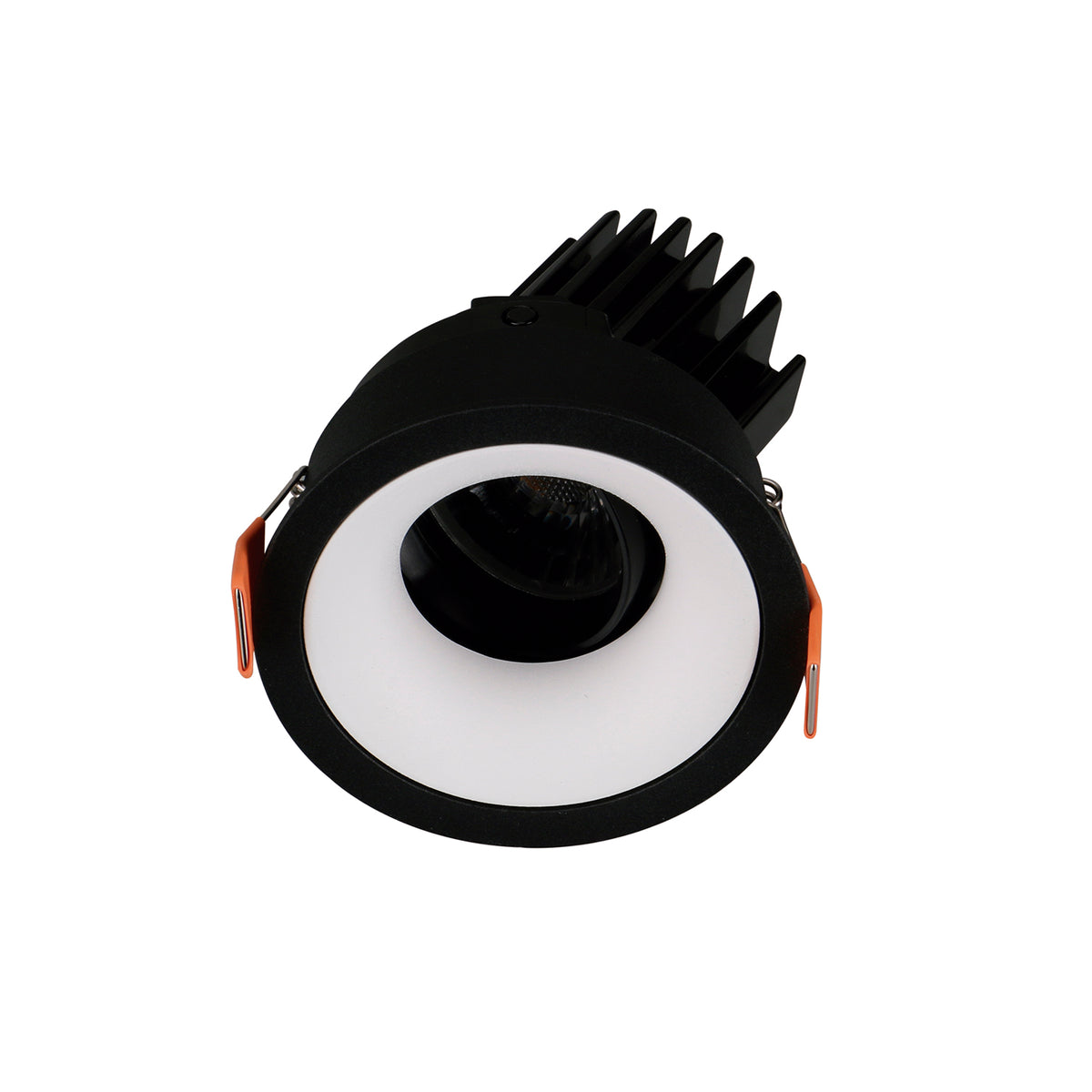 Spot encastrable orientable VIP1 rond bombé, LED intégrée, extérieur noir
