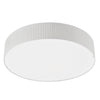 Plafonnier Vorada, ruban enveloppé blanc, L 60 cm