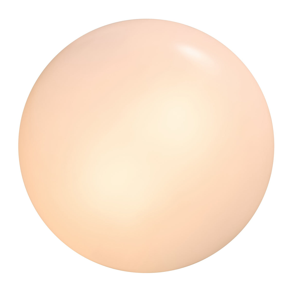 Diffuseur rond blanc allumé, vue rapprochée sans cerclage visible.