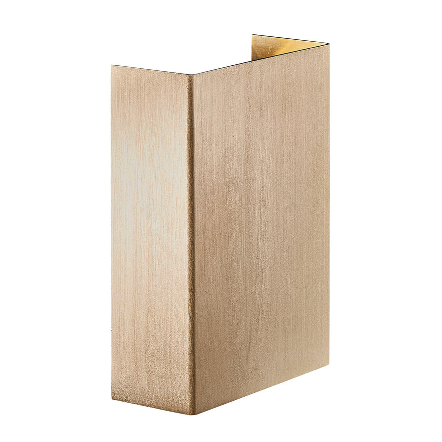 Applique extérieure LED Fold 10, IP54, cuivre / laiton
