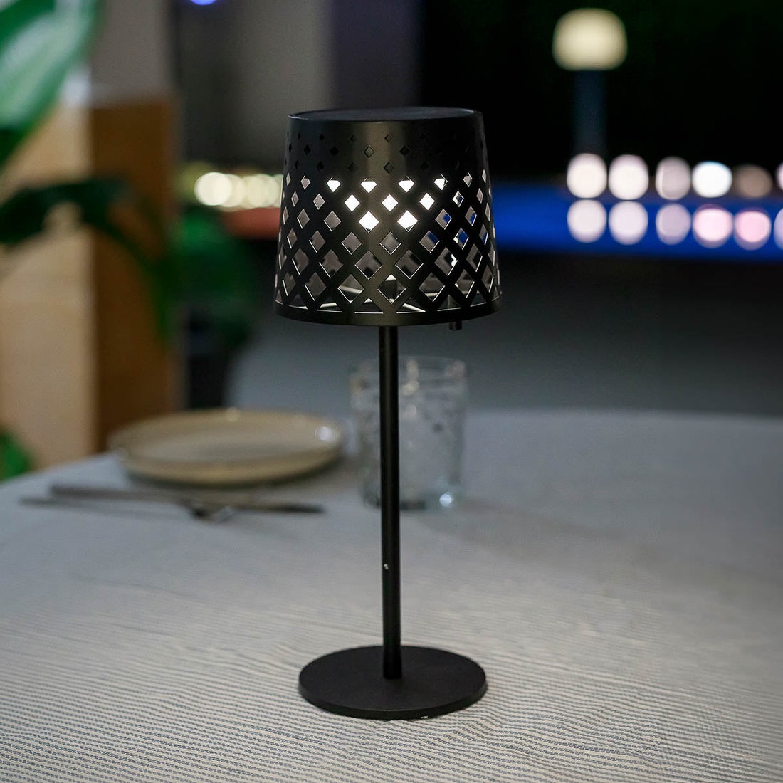 Gretita solar table lamp, set of 9