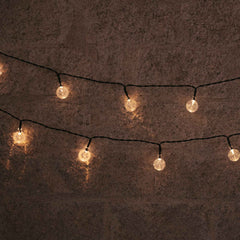 Griselda Glossy solar string lights, 266 cm