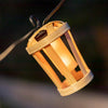 Hiama bamboo outdoor string lights, flame effect
