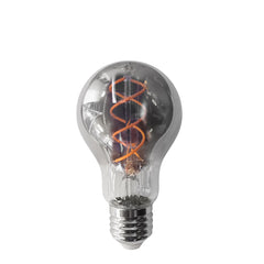 Dimmable smoked bulb with E27 base 120 lumens 1800 Kelvin 4.5 watts
