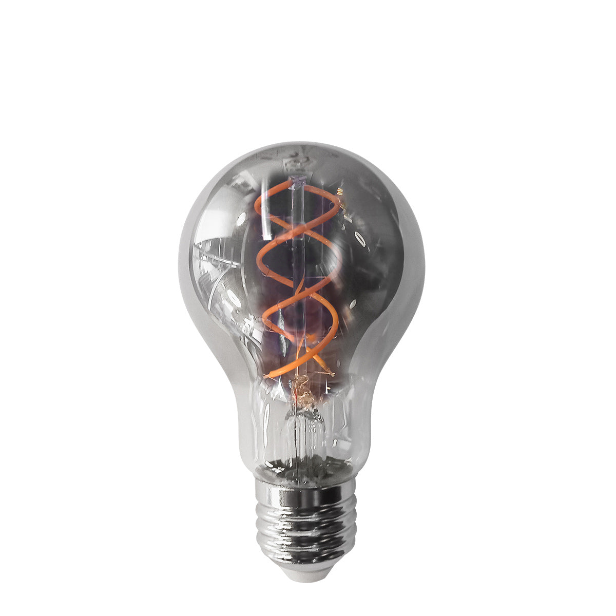 Dimmable smoked bulb with E27 base 120 lumens 1800 Kelvin 4.5 watts