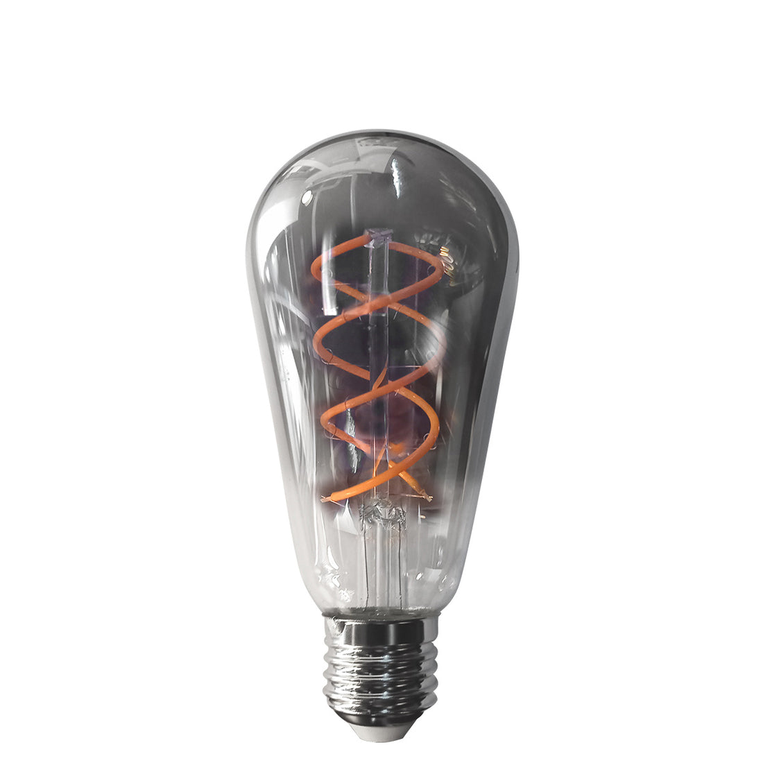 Dimmable smoked bulb with E27 base 140 lumens 1800 Kelvin 4.5 watts
