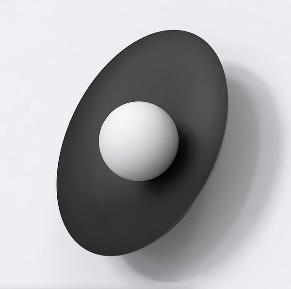 Inspo black wall lamp
