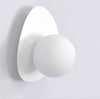 Ovo 1-light white wall lamp