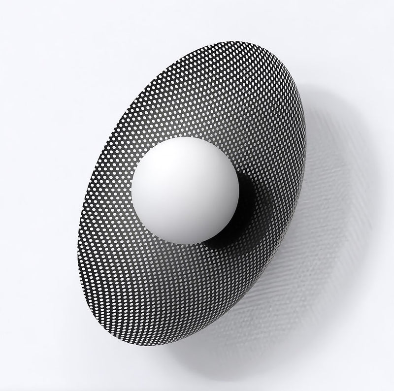 Vibez black wall lamp