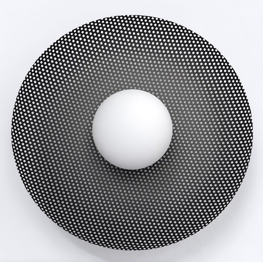 Vibez black wall lamp