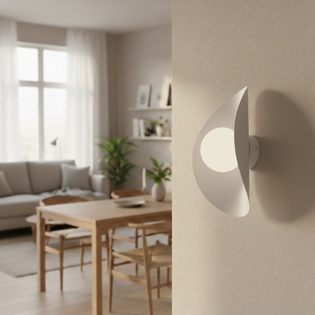 Fiero XL 1-light white wall lamp