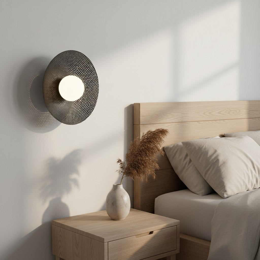 Vibez black wall lamp