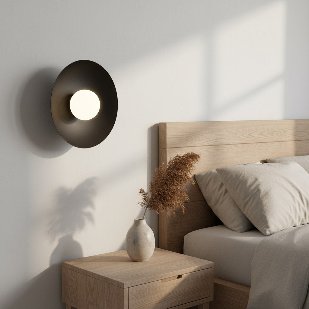 Inspo black wall lamp