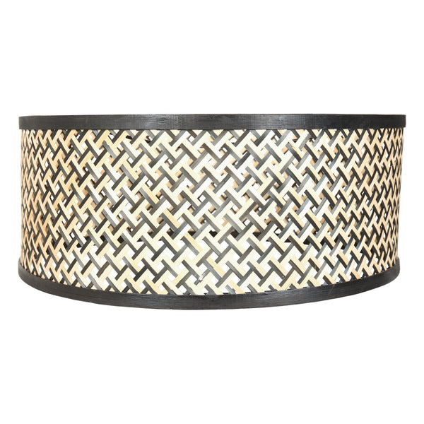 50 x 50 x 20 cm round Kap, bamboo E27