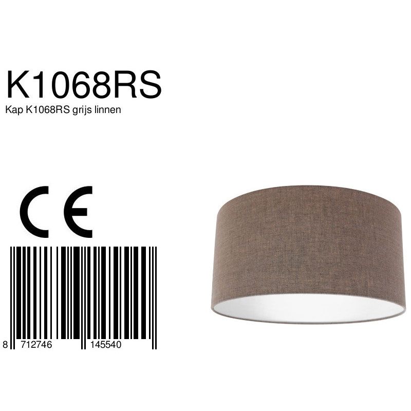 Lampshade K1068RS linen grey