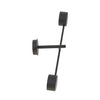 Natsu 2-light wall lamp black