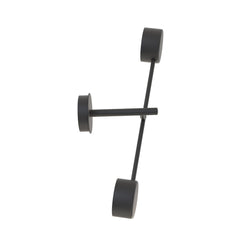 Natsu 2-light wall lamp black