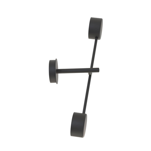 Natsu 2-light wall lamp black