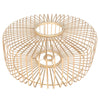 Natural bamboo and wood lampshade K2002BS ⌀60 cm with E27 holder.