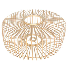 Natural bamboo and wood lampshade K2002BS ⌀60 cm with E27 holder.