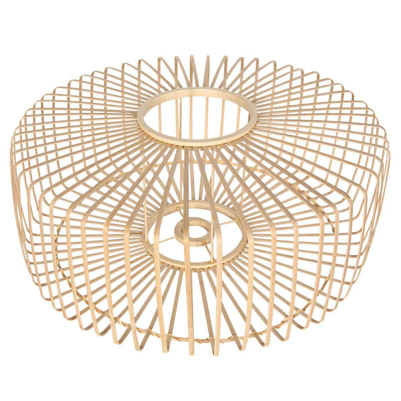 Natural bamboo and wood lampshade K2002BS ⌀60 cm with E27 holder.