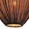 Separate lampshade K2011NS – Small handmade black linen teardrop-shaped lampshade Ø25 cm for E27 sockets