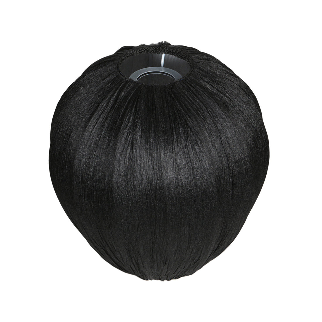 Separate lampshade K2011NS – Small handmade black linen teardrop-shaped lampshade Ø25 cm for E27 sockets