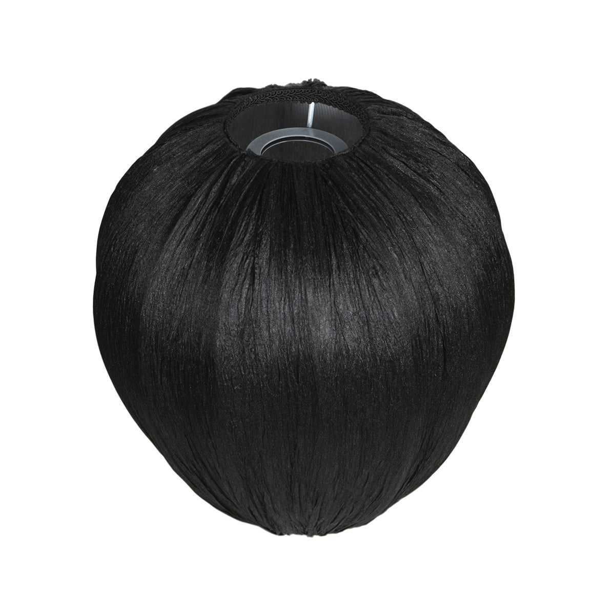 Separate lampshade K2011NS – Small handmade black linen teardrop-shaped lampshade Ø25 cm for E27 sockets