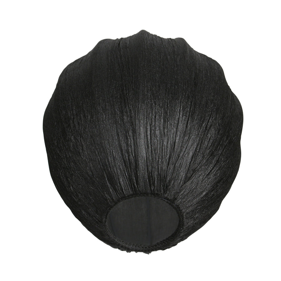 Separate lampshade K2011NS – Small handmade black linen teardrop-shaped lampshade Ø25 cm for E27 sockets