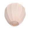 K20121S Lampshade – Handmade in beige linen, teardrop-shaped, Ø25 cm, for E27 light fixtures