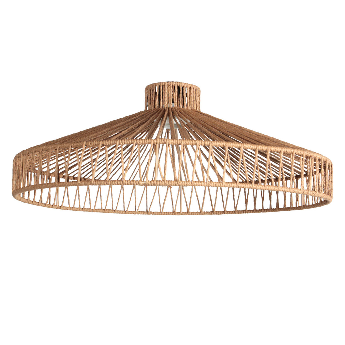 Twine K2022DS – transparent rope lampshade Ø50 cream/beige
