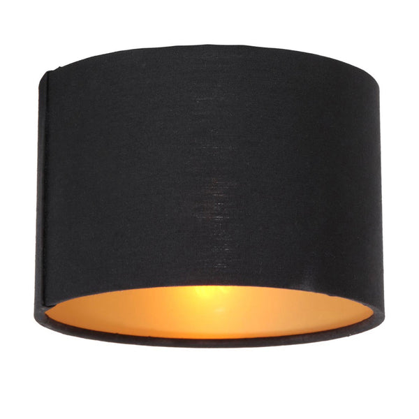 K3333SS black lampshade 13 cm round