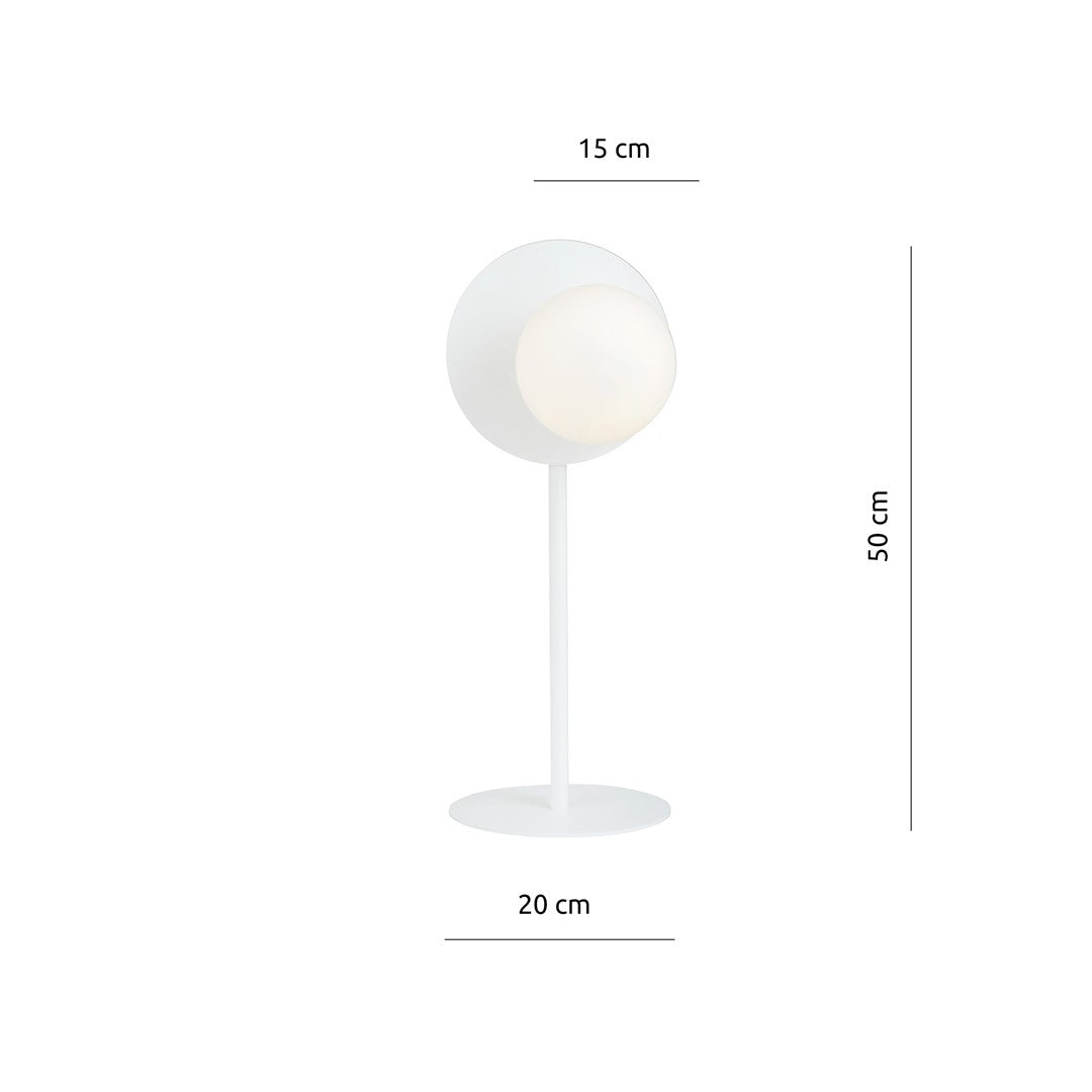 Oslo table lamp white, opal glass
