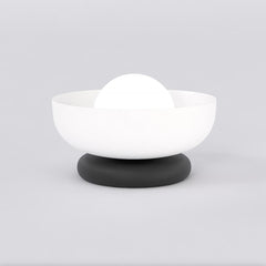 Black and white Ozzy bedside lamp